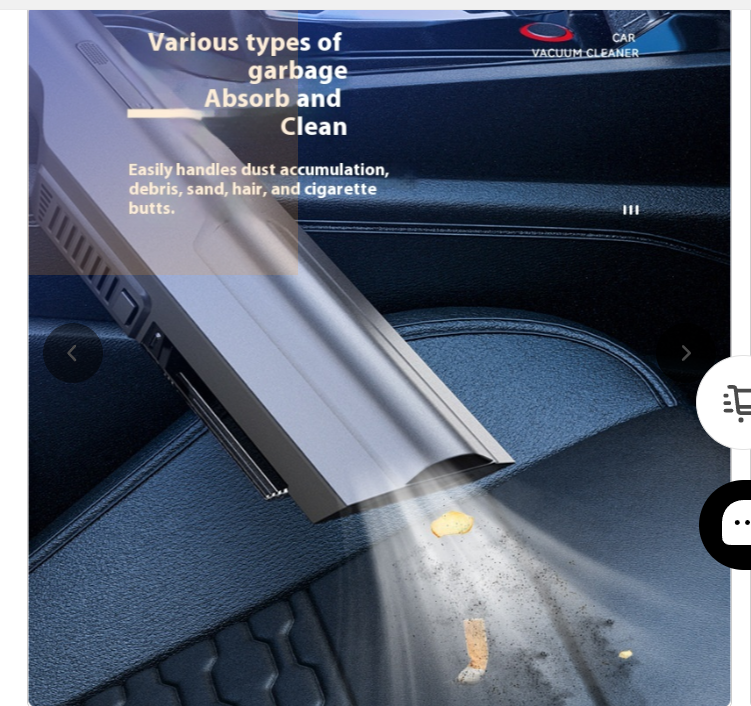 Aspirateur Portable Sans Fil Premium — Voiture & Bureau
